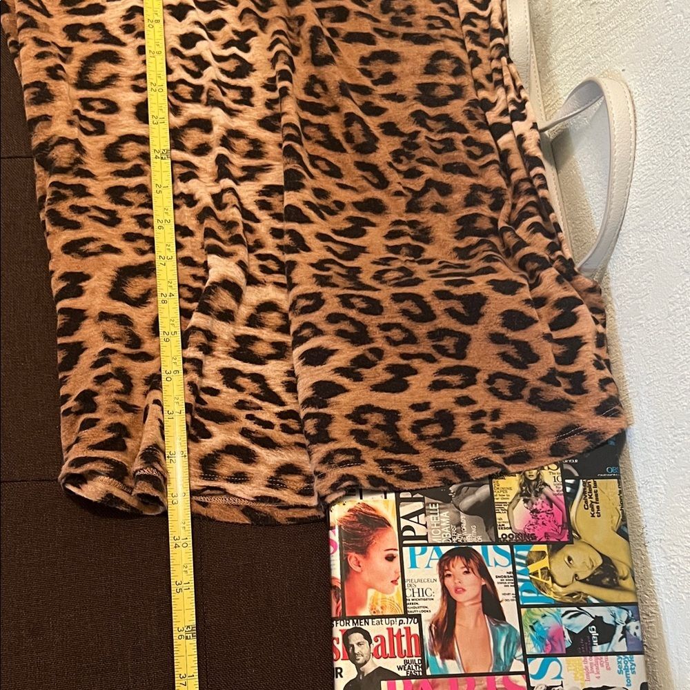 #1335: Leopard Print Sleepwear Dress - Picture 3 of 16